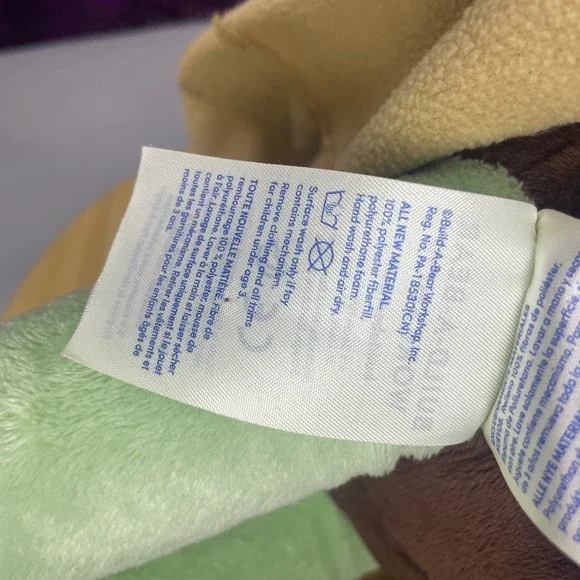 Star Wars The Mandalorian Baby Yoda Build A Bear Plush Stuffed Animal Toy - Picture 9 of 16